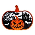 thumbnail image 2 of Adorno de calabaza colgante, recorte de madera ligero, adorno decorativo espeluznante Estilo A, 2 of 9
