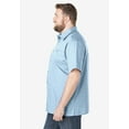 thumbnail image 3 of KingSize Men's Big & Tall Wrinkle-Resistant Short Sleeve Button Down, Printed, 3 of 5