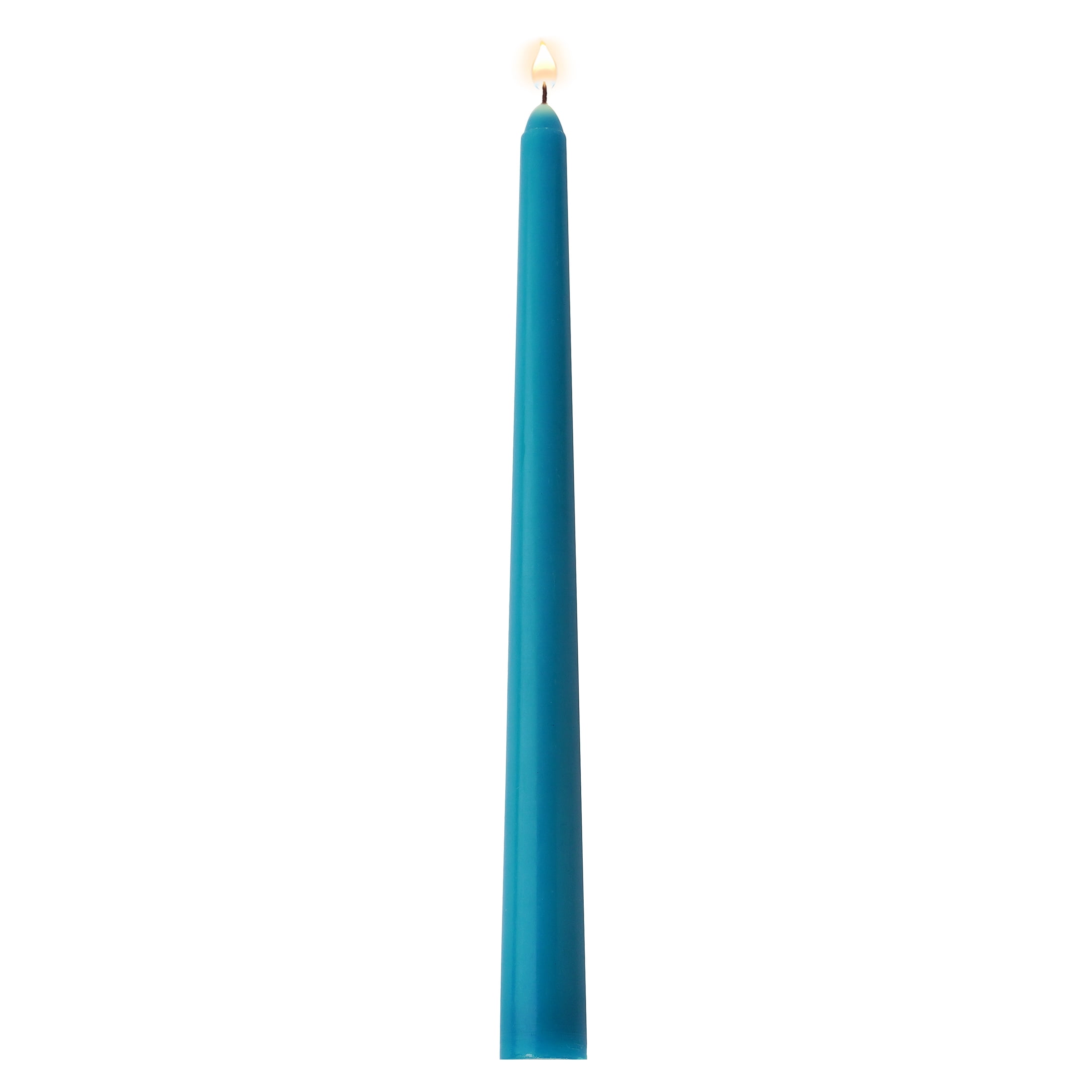 Mainstays Single Wick 10" Taper Candle, Unscented, Teal