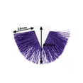 thumbnail image 3 of Women's Game Day Sport Team Pom Style Fringed Tassel Pierced Earrings, Purple/White, 3 of 3