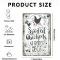 thumbnail image 2 of Chicken Coop Signs Outdoor-Farmhouse Farm Spoiled Chickens Lay Better Eggs Tin Sign,Funny Metal Signs Accessories Outdoor Home Wall Decor 8x12inch, 2 of 7