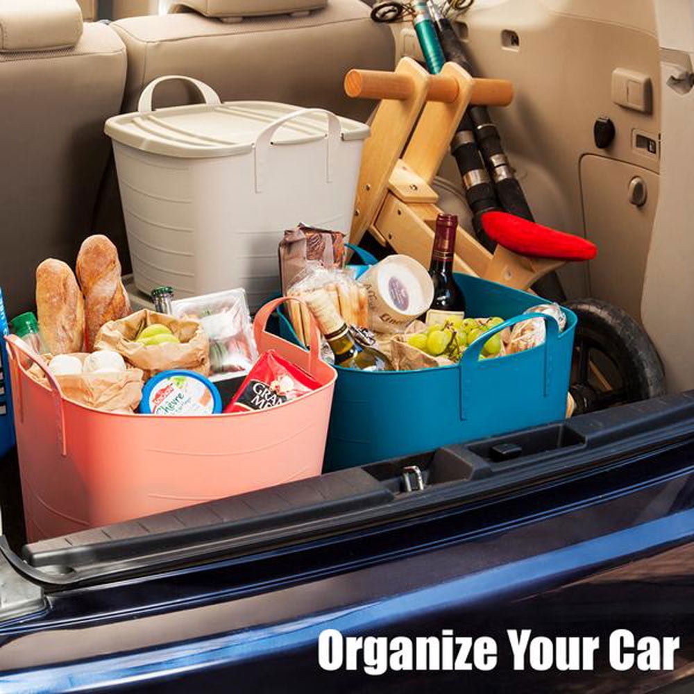 Life Story Tub Basket 25L Plastic Storage Tote Bin with Handles (6 Pack)