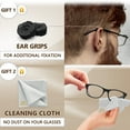 thumbnail image 4 of Glasses Nose Grip Non Slip - 0.5 mm Ultra Thin Eyeglass Nose Pads Anti Slip - Silicone Nose Pads Glasses Anti-Slip - Sunglass Nose Bridge Pads Glasses - 6 Pairs (Deep Black) - 0.5 mm x 7mm x 16mm, 4 of 4