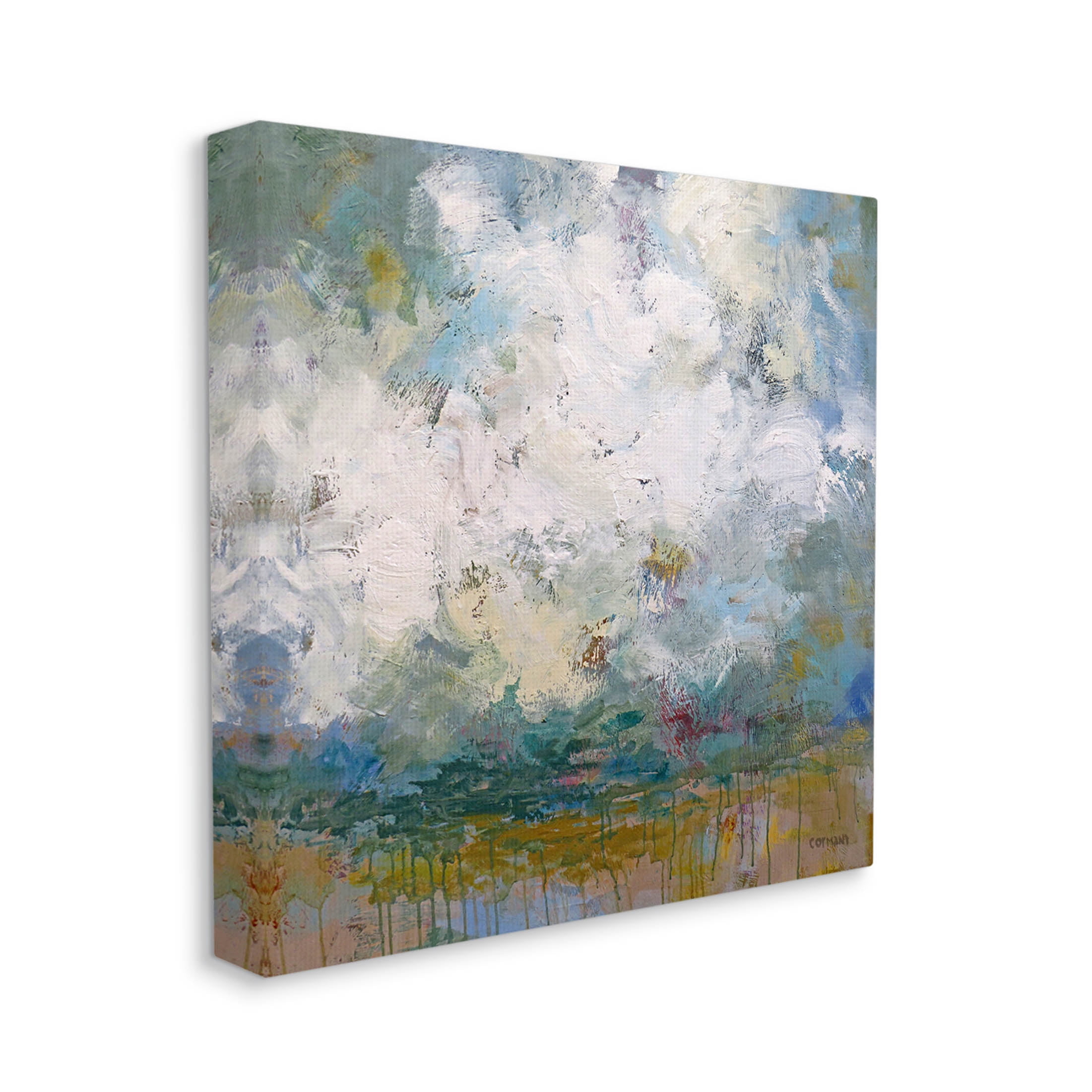 Stupell Industries Brushed Clouds Abstract Painting Painting Gallery Wrapped Canvas Print Wall Art, Design by Claire Cormany