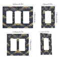 thumbnail image 2 of Yayeee Rocker Switch Wall Plate 1-Gang 4.6"x2.9" Home Decorative Outlet Cover, Gold Art Pattern, 2 of 6