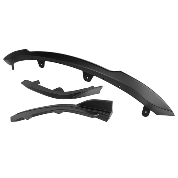 Ikon Motorsports 3PCS Front Bumper Lip Spoiler Lower Air Dam Chin Splitter Bodykit Replacement Compatible With 2019-2021 Toyota Corolla Auris 3rd E210 5-Door Hatchback Matte Black