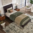 thumbnail image 4 of Valencia Twin XL Solid Wood Low Profile Sleigh Platform Bed in Espresso, 4 of 13