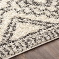 thumbnail image 2 of Taza shag Charcoal 6'7" x 9' Global Rectangle Area Rug, 2 of 3
