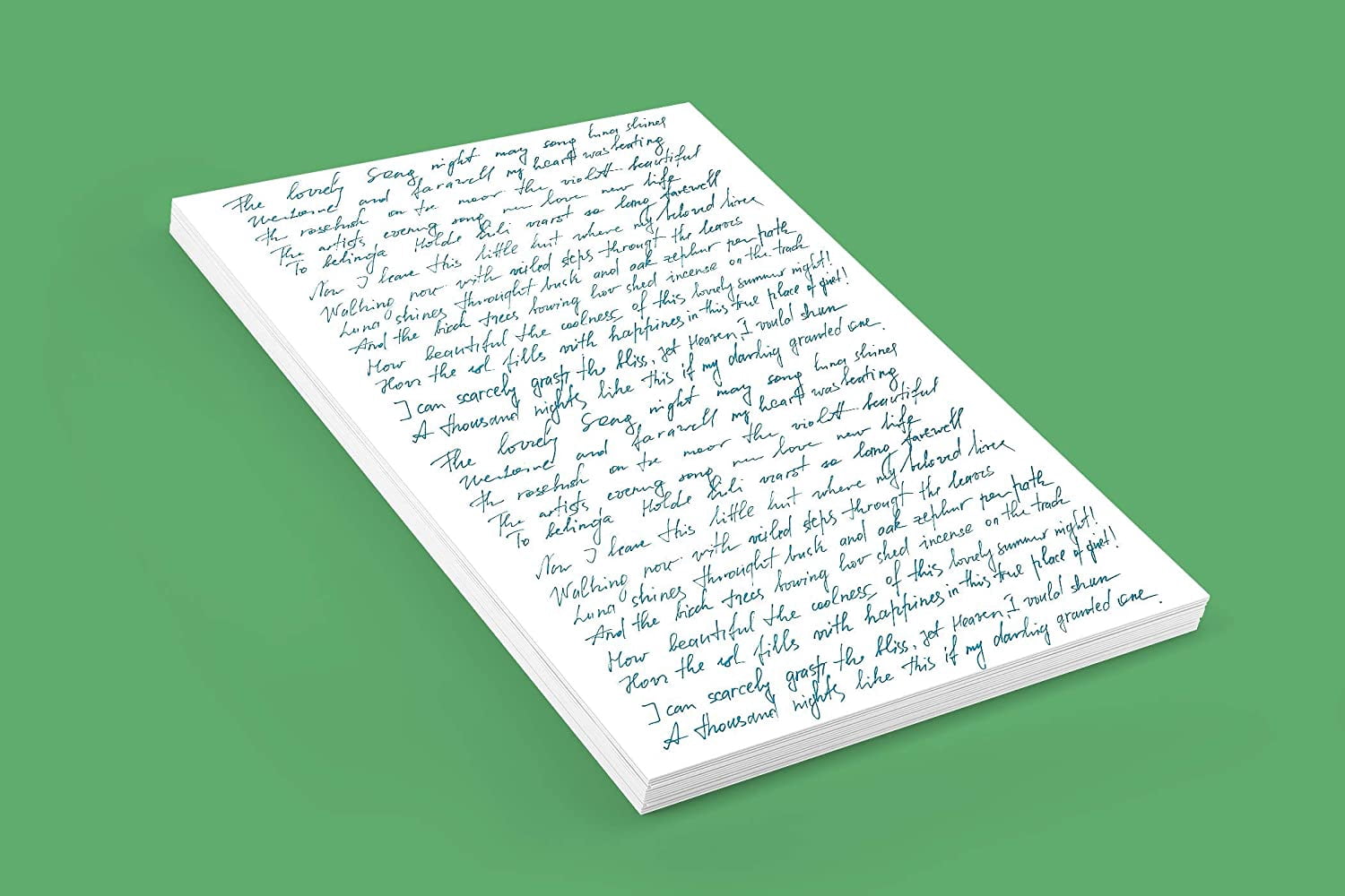 Blank Memo Note Pads for Desk - 8.5" x 11" - White Bond Paper - 13 Pads with 50 Sheets Each - Made in the USA