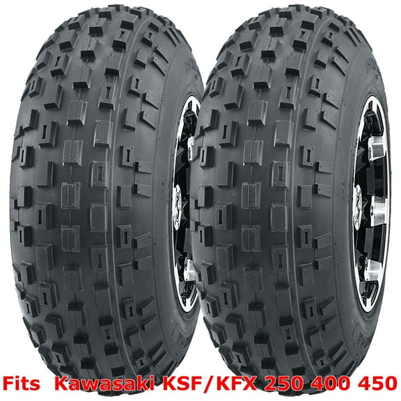 Kawasaki KSF/KFX 250 400 450 ATV 2 front 21x7-10 21x7x10 Knobby tires
