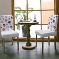 thumbnail image 3 of Stretch Dining Chair Covers Set of 4, Independence Day Star American Flag Blue Red Removable Dining Chair Protector Slipcovers for Kitchen Party Restaurant, 3 of 6