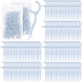 thumbnail image 7 of ACDANC 600 Count Floss Picks Bulk Dental Flossers Picks for Adults Non Breakable Tooth Picks Flossers Teeth Cleaning Dental for Family Pack Travel (Light Blue), 7 of 7