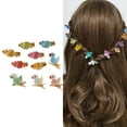 thumbnail image 2 of 10PCS Duckling Hair Clip for Girls Teens Birthday School Event Lovely Yellow Hairpins Safe Resin Hair Accessories, 2 of 9