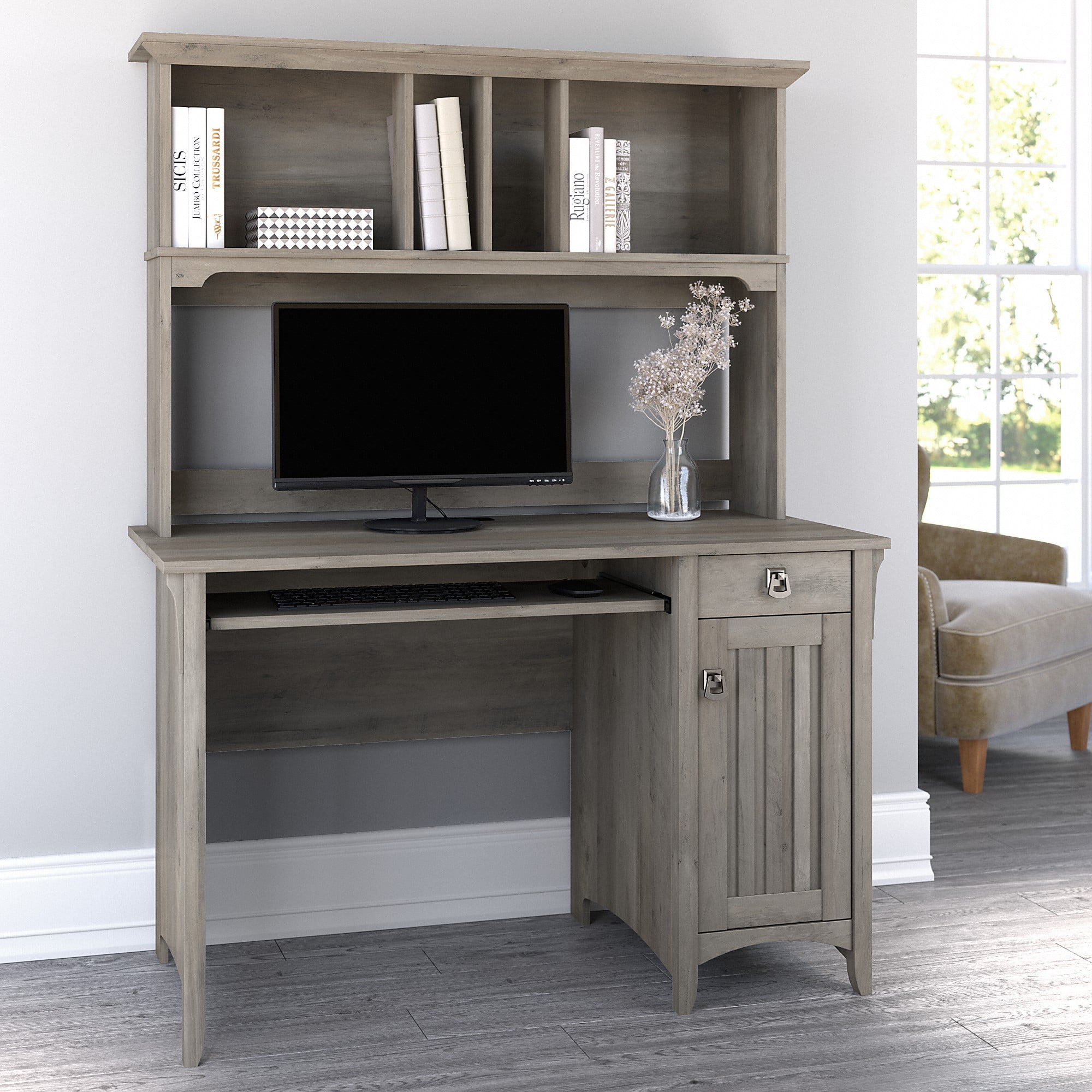 Salinas computer desk with hutch deals