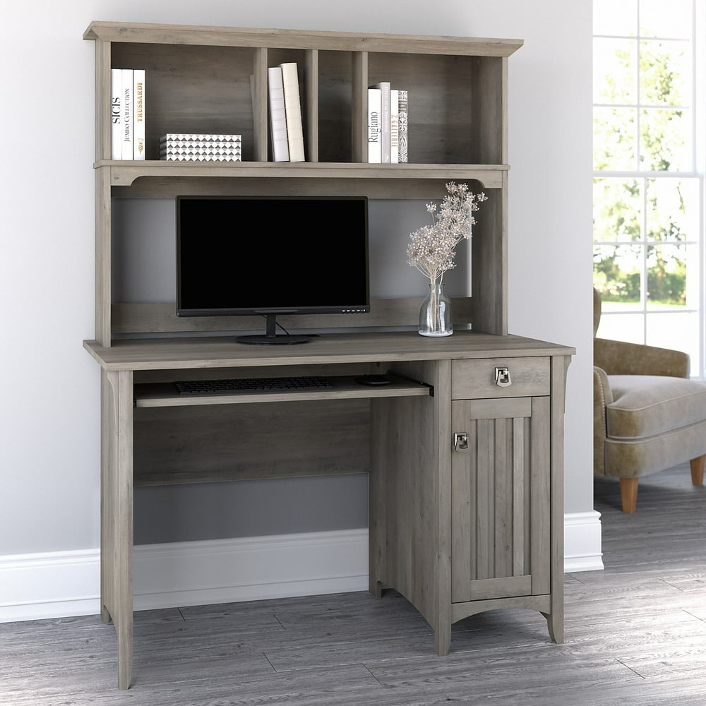 Bush Furniture Salinas Small Computer Desk with Hutch