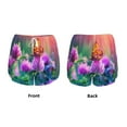 thumbnail image 3 of Logiee Wild flowers of clover and butterfly Print Women 2 in 1 Running Shorts,High Waisted Athletic Shorts,Gym Workout Shorts with Liner Pockets-Medium, 3 of 7