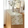 thumbnail image 5 of Table Runner 48 Inches Long for Kitchen Dining, Watercolor Floral Dresser Scarf Farmhouse, Dining Table Decorations for Wedding/Parties, Spring Green Flowers Botanical Beige 13 x 48 In, 5 of 8