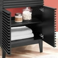 thumbnail image 5 of Sink Vanity Cabinet, Wood, Black, Modern Contemporary Urban Design, Hotel Bedroom Bathroom Master Suite Guest, 5 of 10
