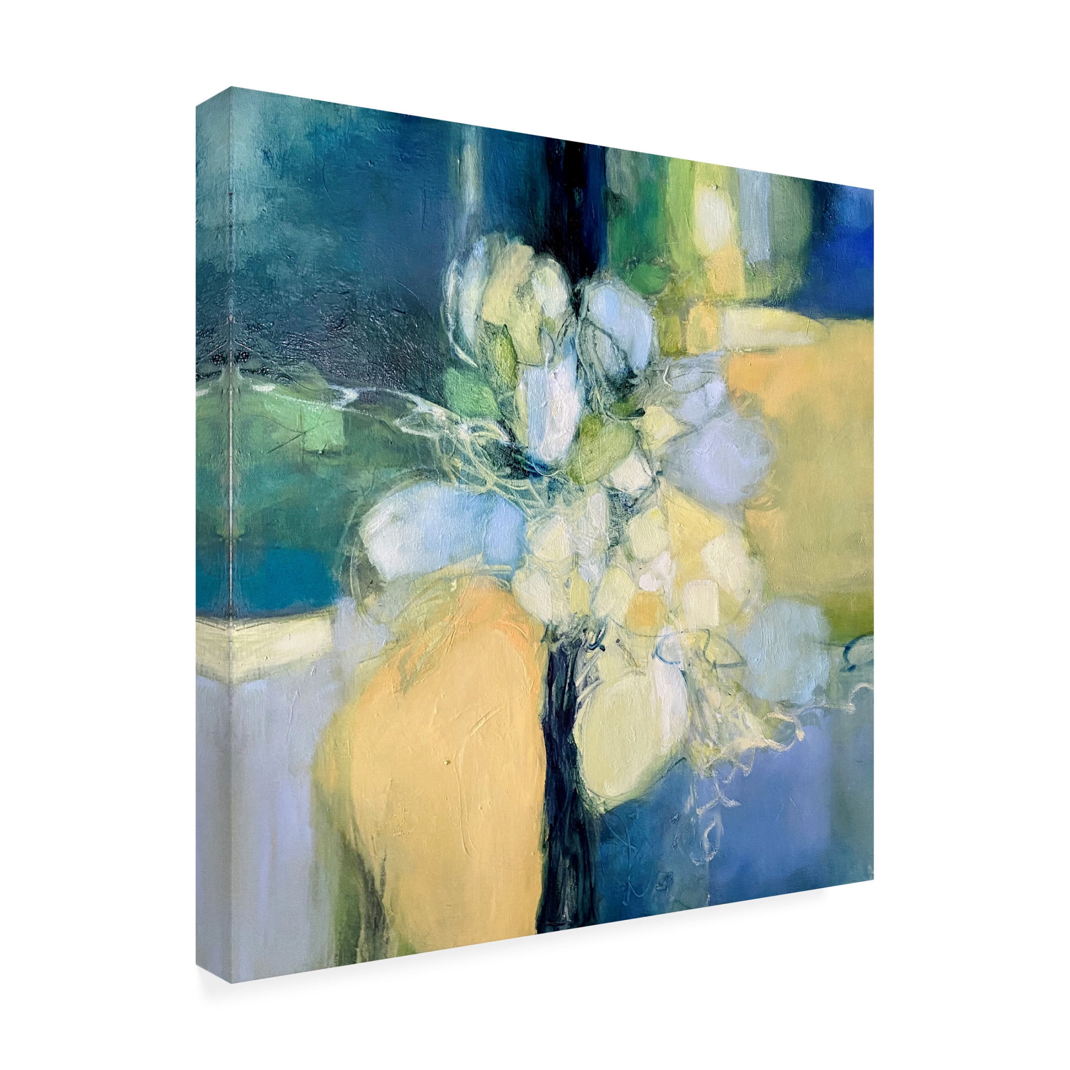 Canvas Wall Art - Julia Purinton 'Snapdragon' Wall Art for Living Room, Bedroom, or Office D?cor by Trademark Fine Art - 14 x 14 Inches