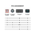 thumbnail image 4 of Pour Adaptateur de Câble de Connecteur de Canbus de Diagnostic de Moto 3pin / 4pin 6pin Obd, 4 of 5