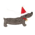 thumbnail image 2 of Decoración navideña Colgantes navideños Adorno con forma de perro salchicha Manualidades para Gris, 2 of 6