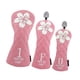 thumbnail image 3 of 3 fundas para cabezas de golf, fundas de madera para palos de golf, suministros de entrenamiento de golf, antigolpes. Rosa, 3 of 9