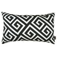 thumbnail image 3 of Decorative Throw Pillow Cover Set of 4 Greek Key 12" x 20" Black & White Lumbar for Couch, Bedding, 3 of 5