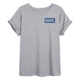 thumbnail image 2 of Marvel - Red Blue Spider Man - Women's Oversized Graphic T-Shirt, 2 of 4