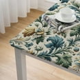 thumbnail image 4 of nygtbtfer  Meadow Views Indoor/Outdoor Floral Print Fabric Tablecloth, Blue, Green and Yellow Wildflower Design, Stain and Water Resistant Tablecloth White, 4 of 7