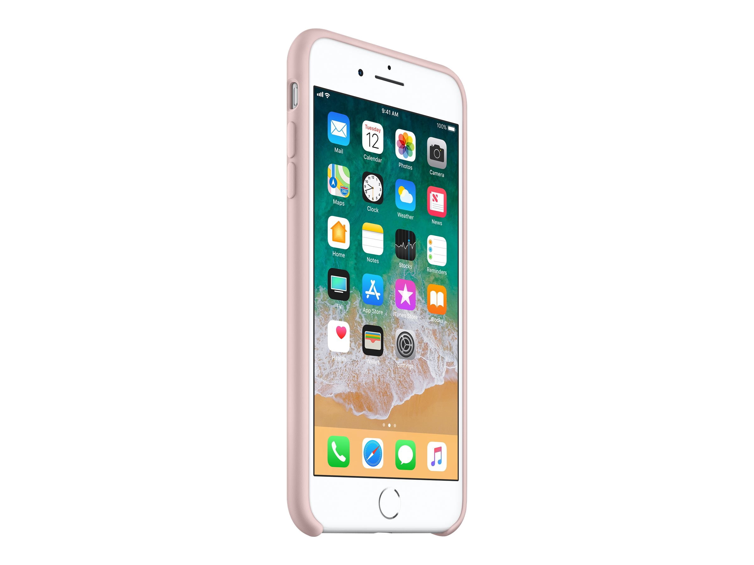 Apple Silicone Case for iPhone 8 Plus & iPhone 7 Plus - Pink Sand