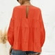 thumbnail image 4 of Camisas con volantes para mujer, Camisetas de manga larga para mujer, Top de otoño para mujer, eficiencia óptima, 4 of 6