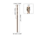 thumbnail image 2 of Uxcell 12 Packs 1.5mm Gold Titanium Coated High Speed Steel (HSS) 4341 Twist Drill Bits, 2 of 5