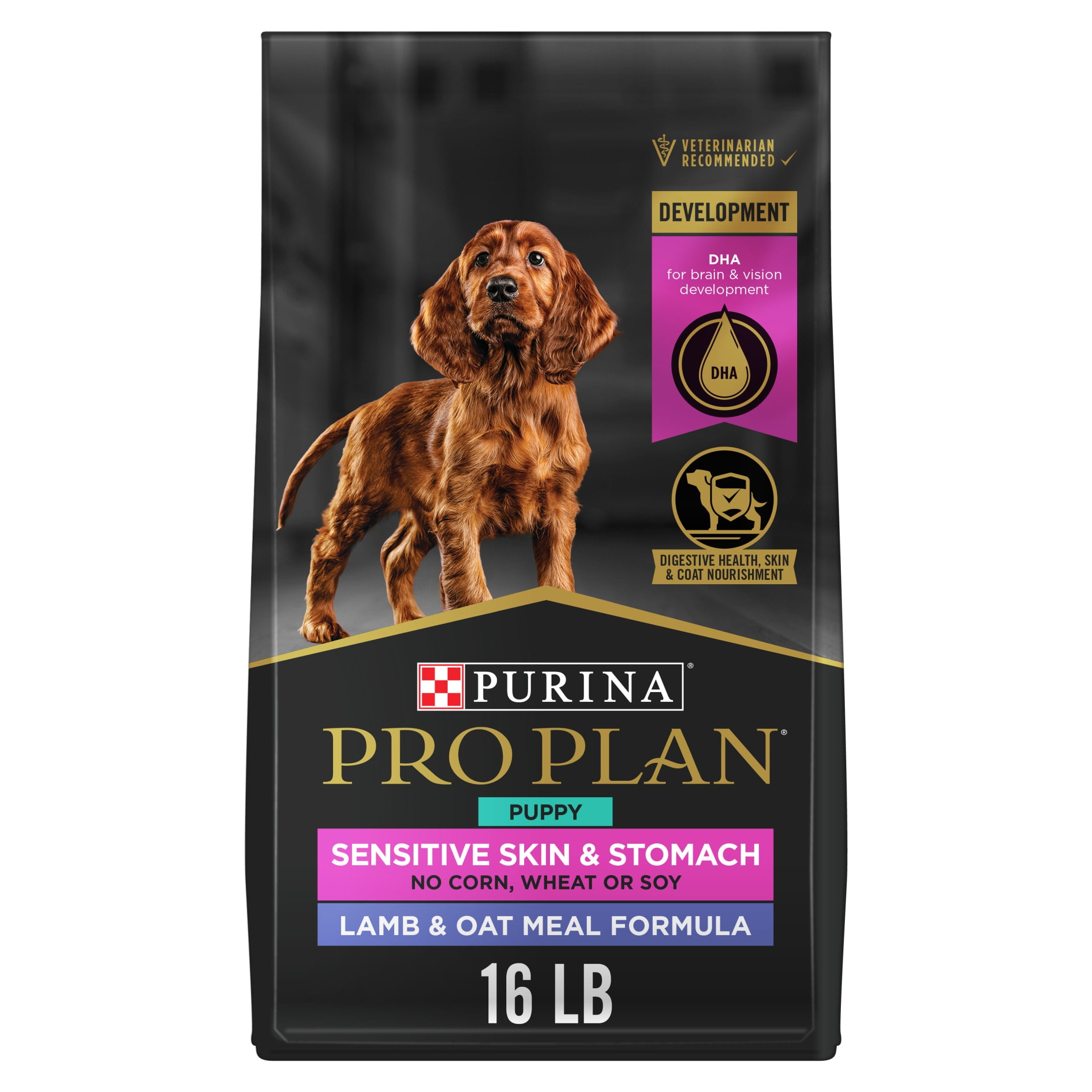 Purina Pro Plan Puppy Dry Dog Food Dogs Under 1 Year High Protein Real Lamb Rice Formula 6 lb Bag Walmart