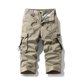 thumbnail image 2 of Multi Bolsillo Cargo Pantalones para Hombres Estiramiento Casual Cordón Clásico Pantalones Cortos de Verano con Bolsillos Múltiples, Pantalones Cortos de Cintura Elástica, 2 of 9