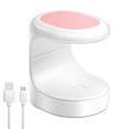 thumbnail image 1 of Mini luz UV para uñas de gel, mini lámpara LED para uñas, lámpara UV para uñas de gel, lámpara de uñas UV, luz de curado con flash para uñas (rosa), 1 of 5