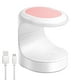 thumbnail image 1 of Mini luz UV para uñas de gel, mini lámpara LED para uñas, lámpara UV para uñas de gel, lámpara de uñas UV, luz de curado con flash para uñas (rosa), 1 of 5