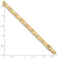 thumbnail image 3 of 10k Yellow Gold Solid Polished Fold over 4.0mm NUGGET Bracelet 8 Inch Jewelry Gifts for Women, 3 of 3