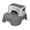 Grey, variant on veasfak -Step stool, children's detachable double step stool, wide step, children's step pink
