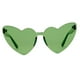 thumbnail image 4 of de montura en corazón para mujer Verde SM SunniMix Gafas de sol en forma de corazón, 4 of 7
