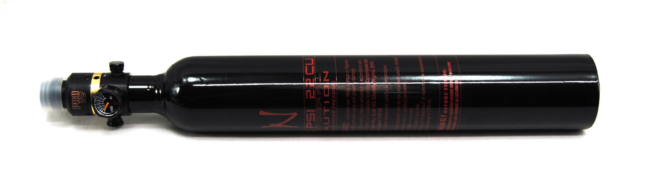 Ninja Paintball Ninja 22ci 3000psi HPA Tank Pro V2 SLP Reg