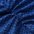 thumbnail image 4 of AWZXDE Honeycomb Texture Yoga Pants with Pockets High Waist Compression Workout Leggings for Women Sweat-Wicking Blue,M, 4 of 8