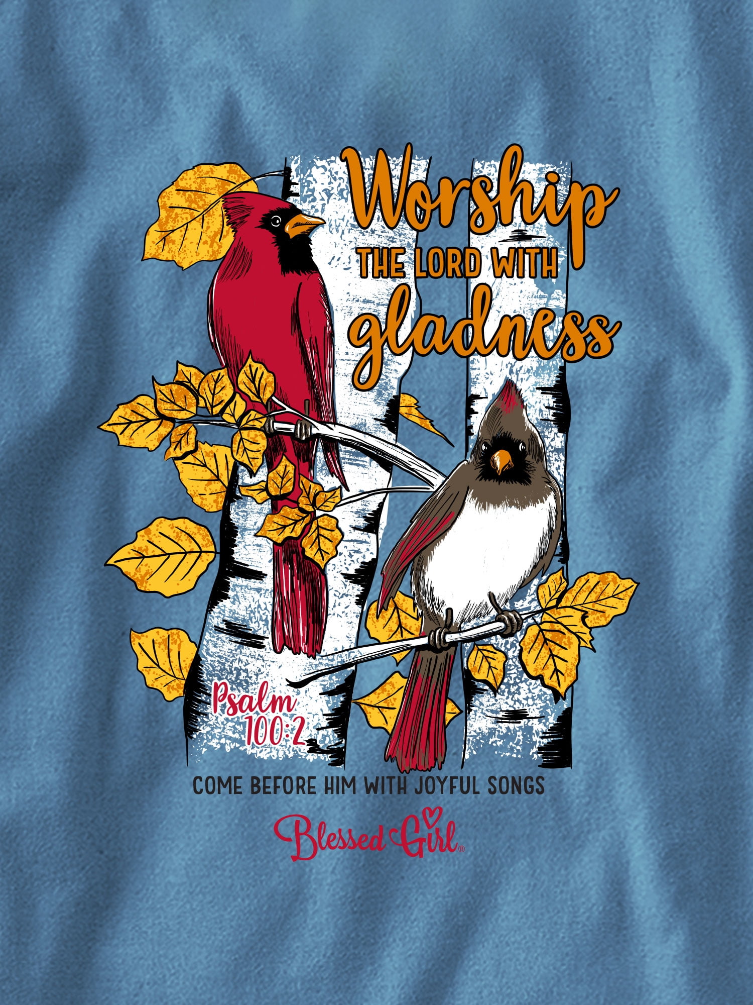 Blessed Girl Womens Long Sleeve T-Shirt Cardinals -Large