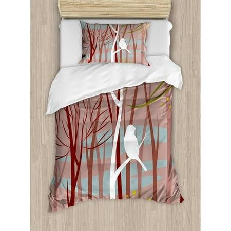 Ambesonne Forest Duvet Cover Set Walmart Com