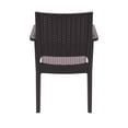 thumbnail image 6 of Compamia Ibiza Resin Wickerlook Patio Dining Arm Chair in Brown, 6 of 15