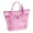 Pink, variant on Holloyiver Mesh Shower Bag with Zipper, 12 x 14Inches Small Portable Toiletry Pool Bag, Shower Bags for Men Women, Gym Bag Essentials, Camping Toiletry Bag (Blue)
