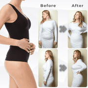 Farmacell Womens Push-up Camisole, Shaping Control Vest with Flat Tummy and Push-up Effect, Made in Italy, Black, XL, Cod. 607
