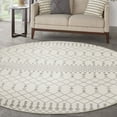 thumbnail image 4 of Nourison Astra Machine Washable Bohemian Ivory 7'10" x Round Area Rug (8 Round), 4 of 10