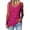 Hot Pink, variant on Fgnfyis Womens Tops Carnival Fashion Sequin Neck Sequin Sleeveless Tanks Blouses Women's Tank Tops Gold S