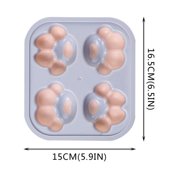 Moocorvic Home-made Ice Cube Trays for Freezer, Silicone Baking Mold Cake Mold Chocolate Mold