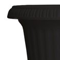 thumbnail image 4 of Southern Patio 14" Lightweight Outdoor Utopian Urn Planter, Black (2 Pack), 4 of 8